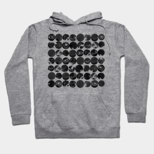 Ink dots with eyes Hoodie